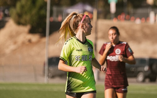 Scanning the soccer field over your shoulder
